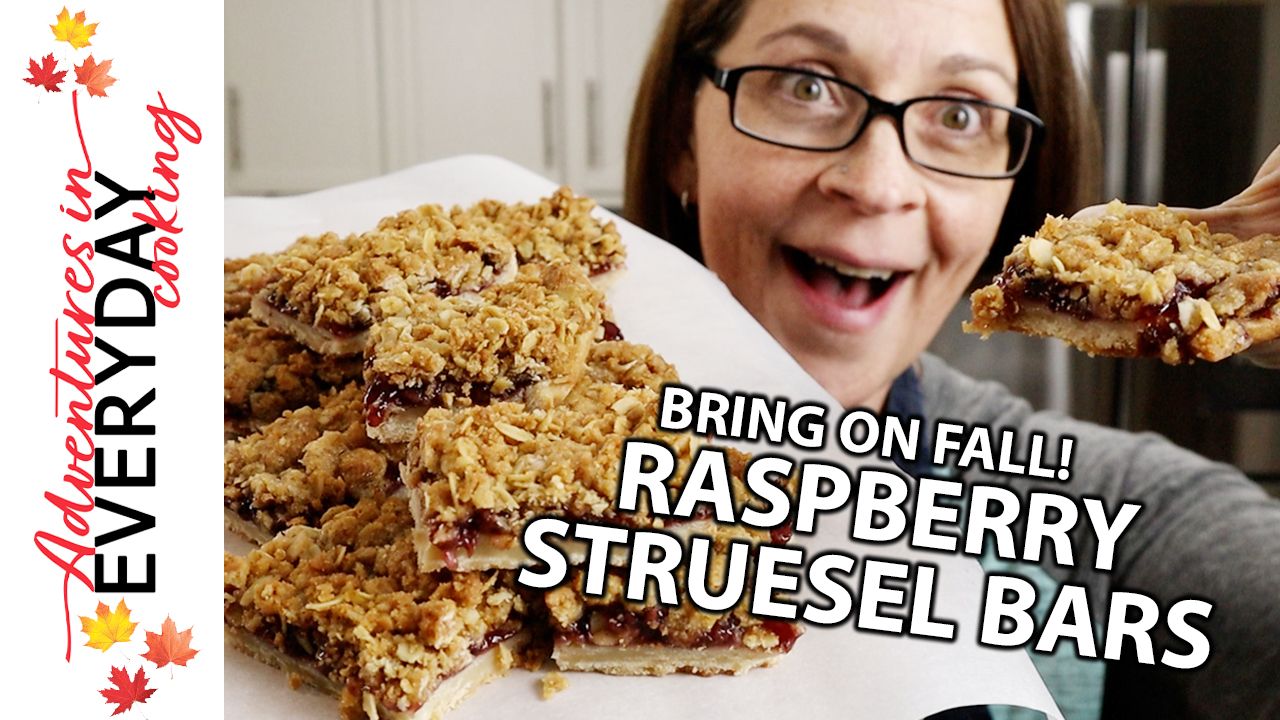 Bring on Fall with these Raspberry Streusel Bars Adventures in